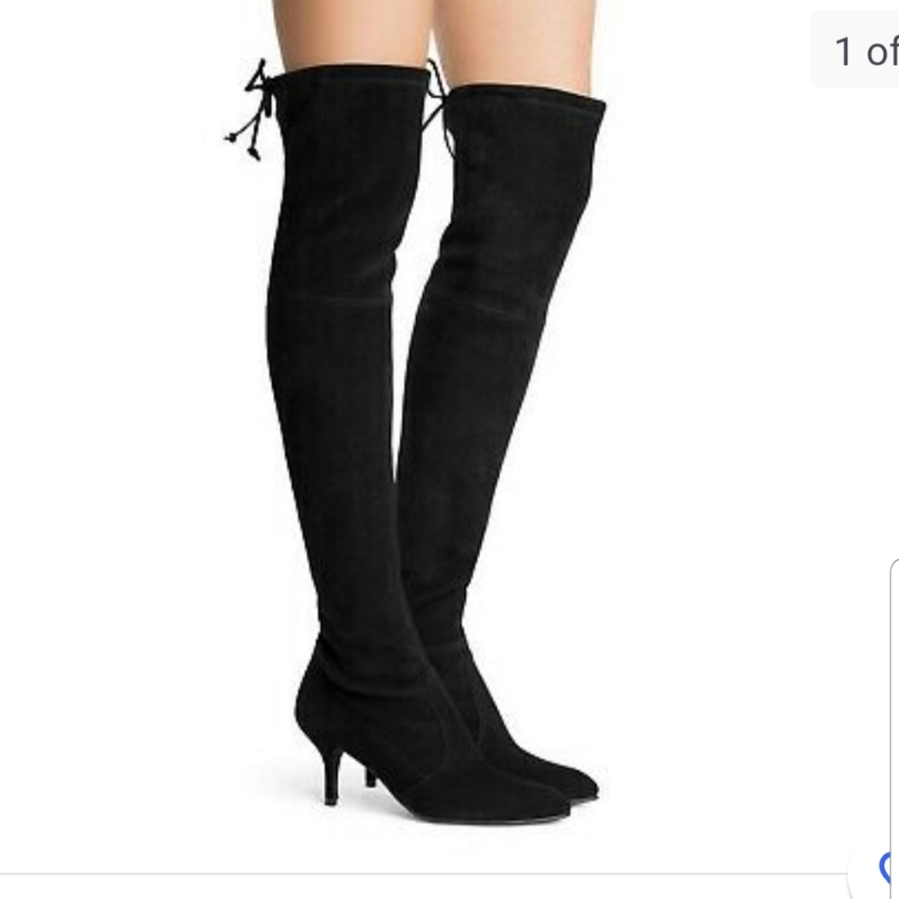 STUART WHITMAN TIEMODEL OVER THE KNEE BOOTS